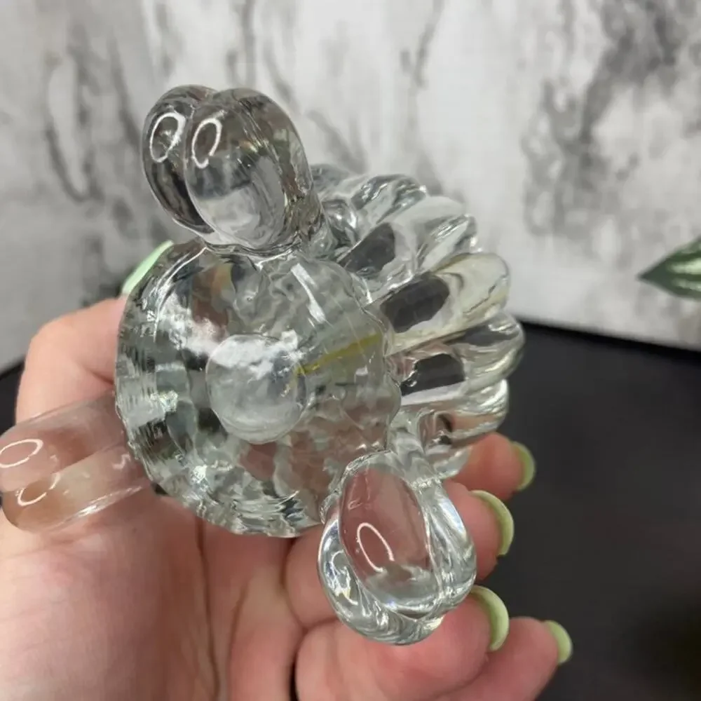 Pair of Glass Candlestick Holders